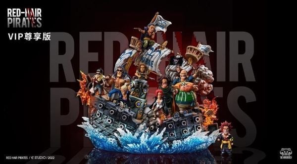 WCF Red Hair Pirates Full Crew One Piece YZ Studio Figure