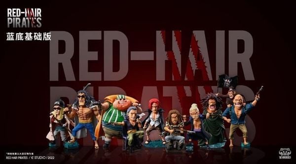 WCF Red Hair Pirates Full Crew One Piece YZ Studio Figure