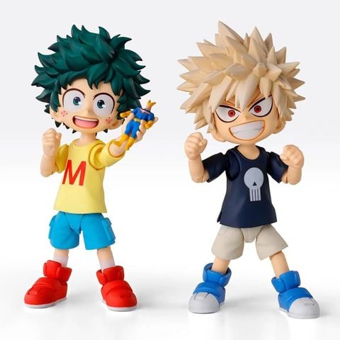 S.H.Figuarts Izuku Midoriya & Katsuki Bakugo Childhood Set - My Hero Academia | BANDAI SPIRITS Figure