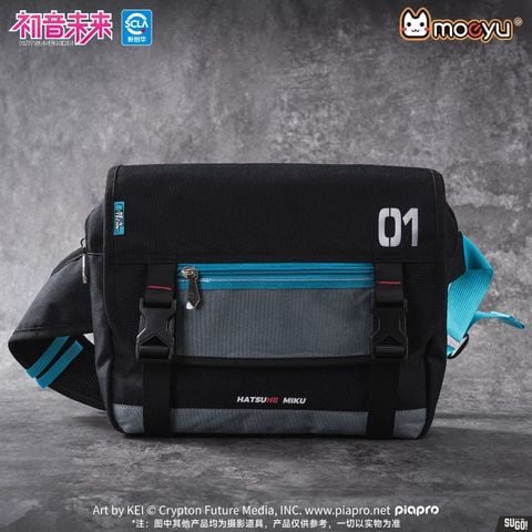 Túi Đeo Chéo Moeyu Vocaloid Hatsune Miku Neon Electronic Techwear Messenger Bag Unisex