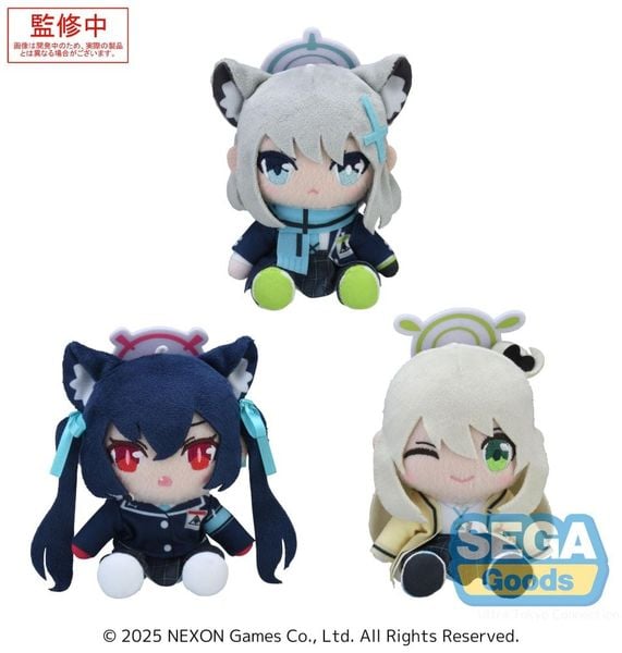 Mini Plush Blue Archive Vol 1 EX - Shiroko, Serika, Nonomi | SEGA Plushie