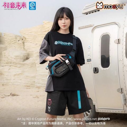 Túi Đeo Chéo Hatsune Miku Neon Electronic Music | MOEYU Chest Bag