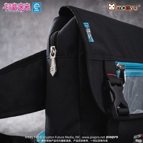 Túi Đeo Chéo Moeyu Vocaloid Hatsune Miku Neon Electronic Techwear Messenger Bag Unisex