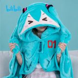 Hatsune Miku Multi Functional Hooded Air Conditioning Blanket - Vocaloid | Moeyu Goods
