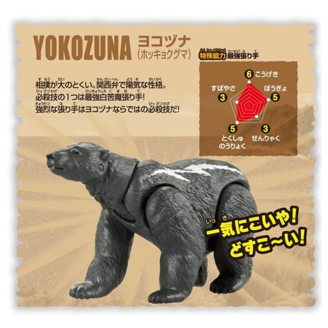 Yokozuna Polar Bear - Adventure Continent Ania Kingdom Temp | Takara Tomy Figure
