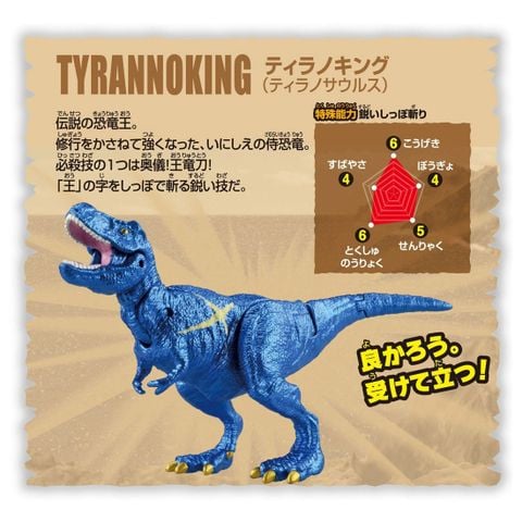Tyrannoking Tyrannosaurus - Adventure Continent Ania Kingdom Temp | Takara Tomy Figure