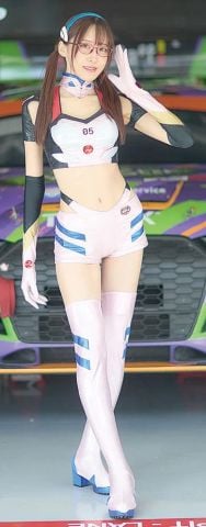 Runa Yukino / Mari Makinami Illustrious Racing Circuit Mate 1/12 - Evangelion | Figure