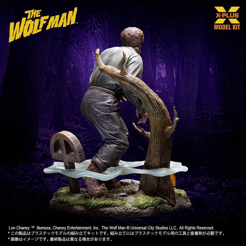 1/8 Scale Lon Chaney Jr. as The Wolf Man Plastic Model Kit - The