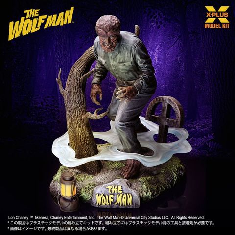 Scale Lon Chaney Jr. as The Wolf Man Plastic Model Kit 1/8 - The Wolf Man Universal Monsters Series | X-PLUS Plastic Model
