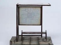 Bus Stop Diorama Base 1/12 | MMM Toys Goods