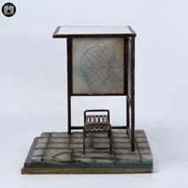 Bus Stop Diorama Base 1/12 | MMM Toys Goods