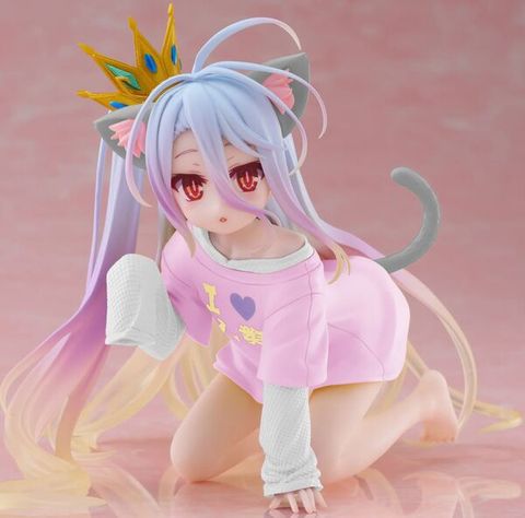 Shiro Nekomimi T-Shirt Ver. Renewal - No Game No Life  Desktop Cute | Taito Figure