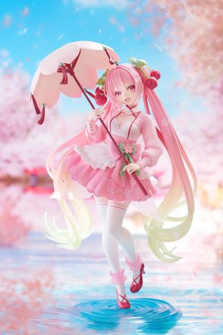 Hatsune Miku Sakura Sakura Dress Ver - Vocaloid Artist MasterPiece+ AMP+ | Taito Figure