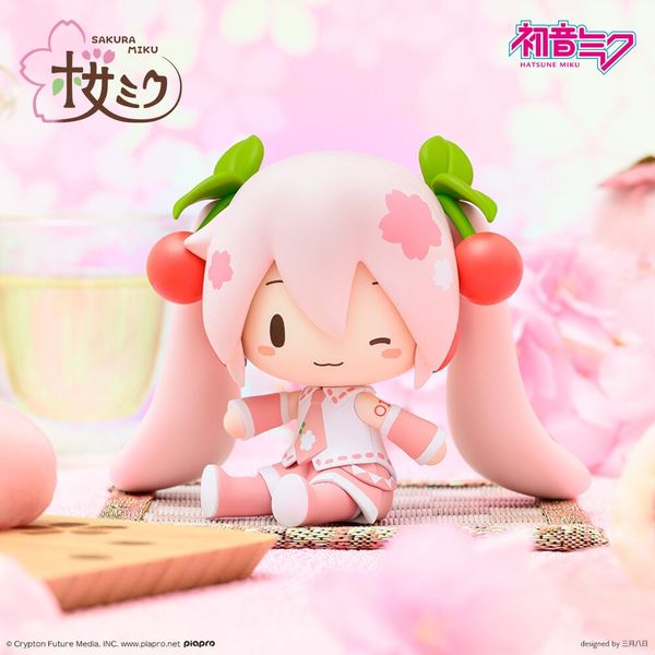 Hatsune Miku Sakura Miku - Piapro Characters Fuwa Puchi S Fire | Sega Fave Figure