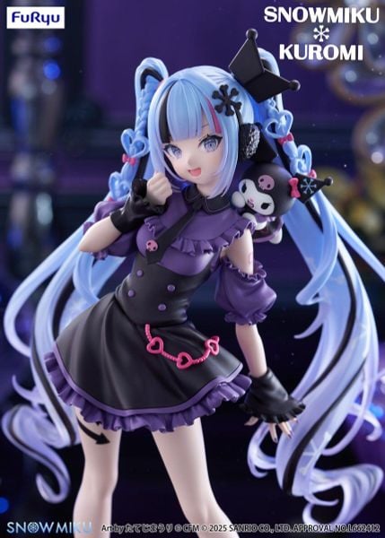 Hatsune Miku & Kuromi Snow - Vocaloid Trio-Try-iT | FuRyu Figure