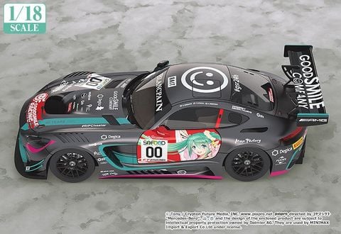 Hatsune Miku AMG 2017 SPA 24H Finals Ver. GSC Exclusive Edition 1/18 - Hatsune Miku GT Project | GOODSMILE RACING Miniature Car
