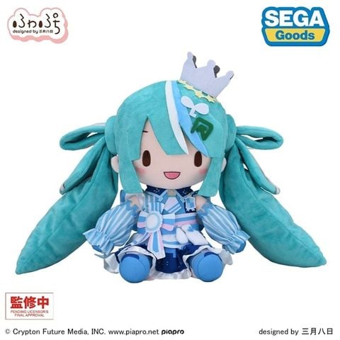 Nhồi Bông Fuwapuchi Plush L Hatsune Miku Lawson 50th Anniversary Special LIVE - Vocaloid | Sega Plushie