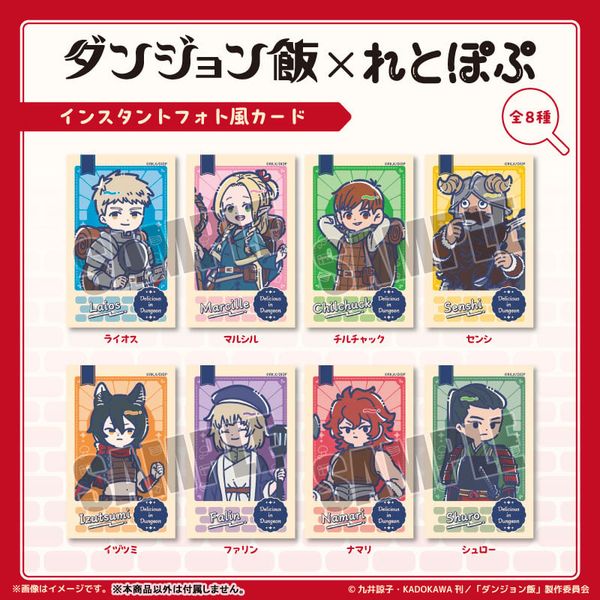 Retro Pop Instant Photo Style Card Marcille - Delicious in Dungeon | Playful Mind Company Goods