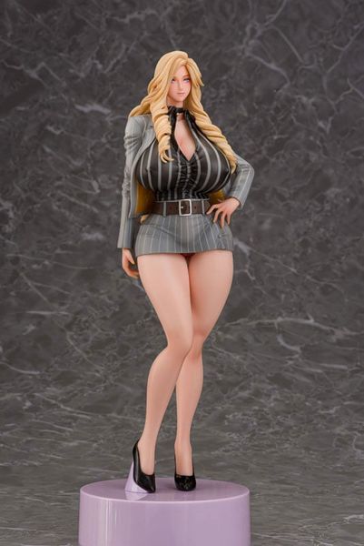 Nishigori Ai Grey Suit Ver. Wholesome Ver. 1/7 - Gal Ane Shachou to Harem Office | Daiki Kougyou figure
