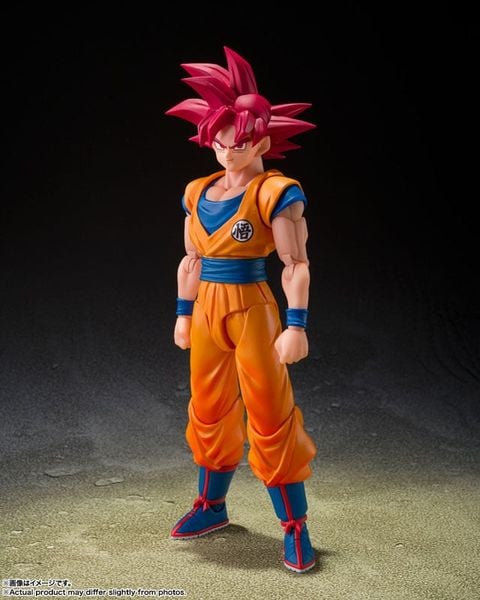 S.H.Figuarts Son Goku Super Saiyan God Kami no Ki wo Matoishi Sugata - Dragon Ball Super | BANDAI SPIRITS figure