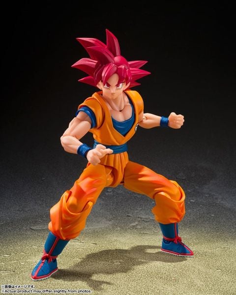 S.H.Figuarts Son Goku Super Saiyan God Kami no Ki wo Matoishi Sugata - Dragon Ball Super | BANDAI SPIRITS figure