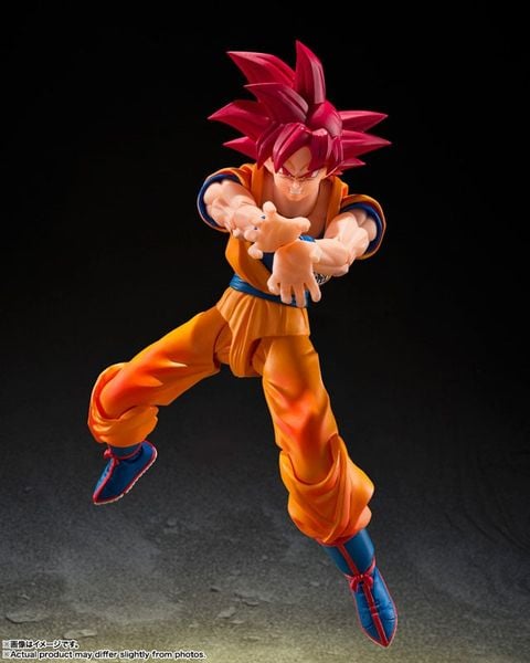 S.H.Figuarts Son Goku Super Saiyan God Kami no Ki wo Matoishi Sugata - Dragon Ball Super | BANDAI SPIRITS figure