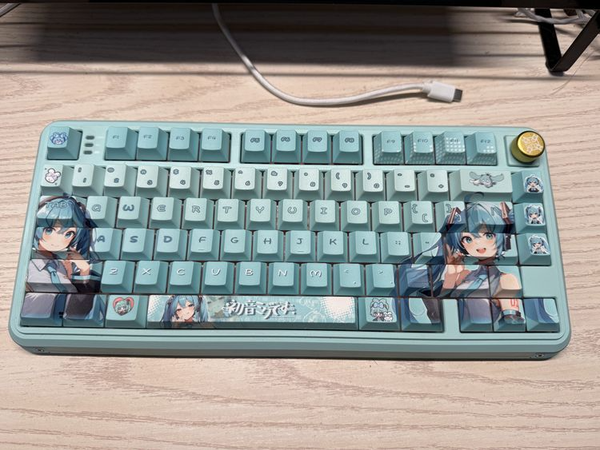 Keycap Set Hatsune Miku Anime PBT Dye Sublimated - Vocaloid | Anime Keyboard Goods Moeyu