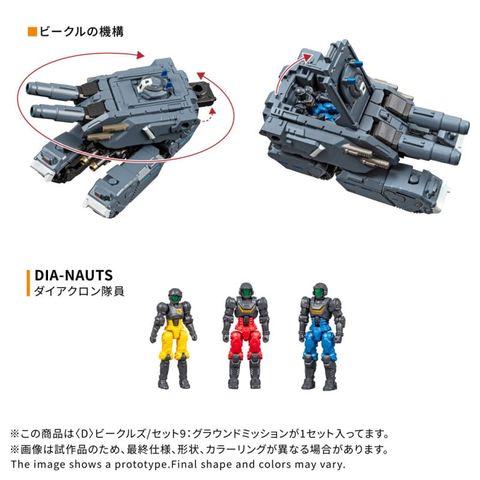 Diaclone D Vehicles Set 9 Ground Mission - Diaclone | Takara Tomy Figure