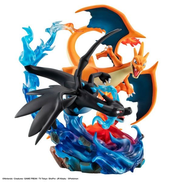 G.E.M. EX Series Mega Charizard X & Mega Charizard Y - Pokémon | MegaHouse Figure