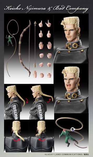 Super Action Statue Keichou Nijimura & Bad Company - JoJo's Bizarre Adventure Part 4 | Medicos Entertainment figure