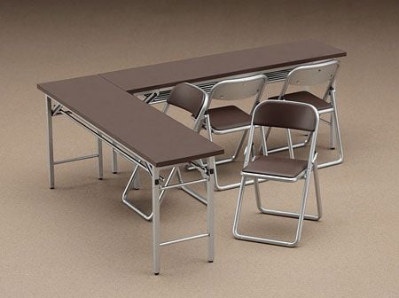 1/12 Accessory for Posable Figures Meeting Room Tables & Chairs 1/12 | Hasegawa Goods