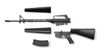 LittleArmory M16A1 Type 1/12 Plastic Model Girls' Frontline | Tomytec