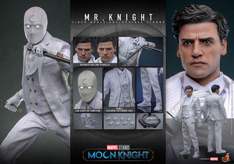 Mr. Knight 1/6 - Moon Knight Marvel Comics | Hot Toys Figure