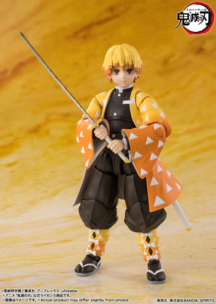 S.H.Figuarts Zenitsu Agatsuma Demon Slayer Kimetsu no Yaiba | BANDAI SPIRITS Figure