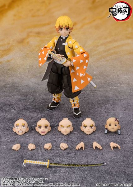 S.H.Figuarts Zenitsu Agatsuma Demon Slayer Kimetsu no Yaiba | BANDAI SPIRITS Figure