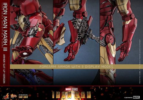 Iron Man Mark. 3 Armor Suit Up Version 1/6 - Iron Man | Hot Toys Figure