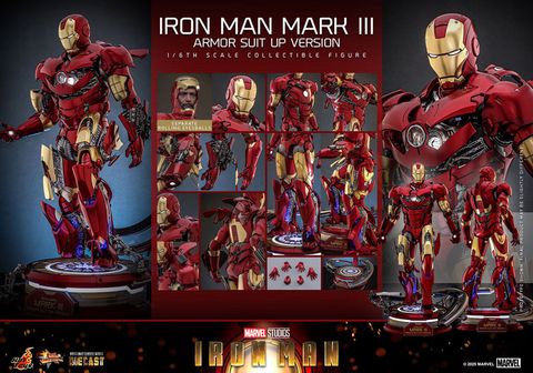 Iron Man Mark. 3 Armor Suit Up Version 1/6 - Iron Man | Hot Toys Figure