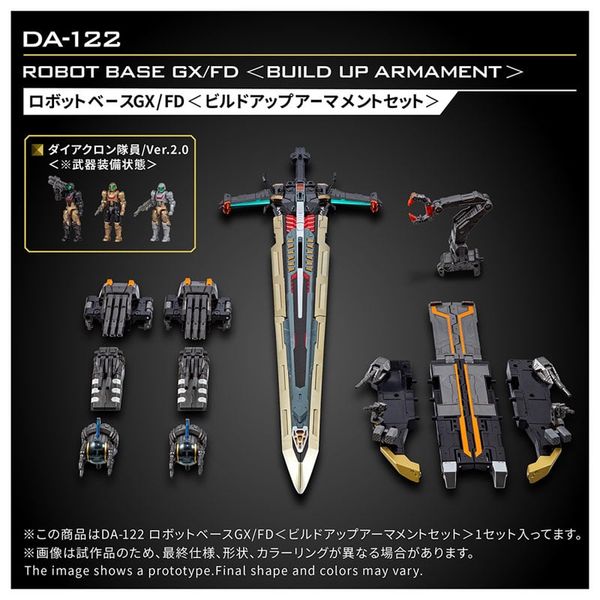 Diaclone DA-122 Robot Base GX/FD Buildup Armament Set - Diaclone | Takara Tomy Goods