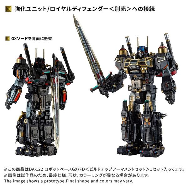 Diaclone DA-122 Robot Base GX/FD Buildup Armament Set - Diaclone | Takara Tomy Goods