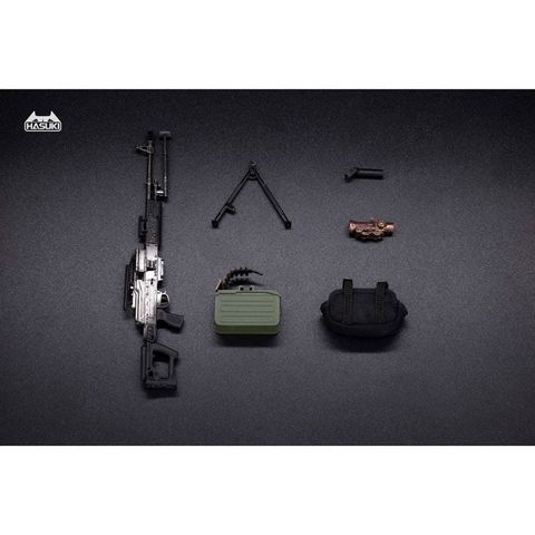 WM 05A Regular Machine Gun Set Metal Black 1/12 | HASUKI Goods