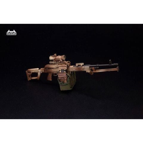 WM 05B Regular Machine Gun Set Desert Camouflage 1/12 | HASUKI Goods