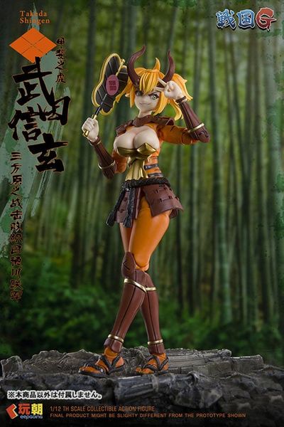 Posable Figure Takeda Shingen 1/12 Scale - Sengoku G Series | KEEPGOING Studio Figure