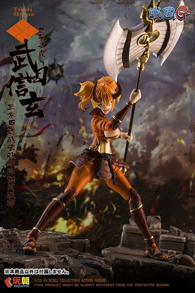 Posable Figure Takeda Shingen 1/12 Scale - Sengoku G Series | KEEPGOING Studio Figure