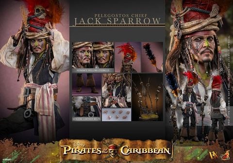Jack Sparrow Pelegostos Chief 1/6 - Pirates of the Caribbean | Hot Toys Figure