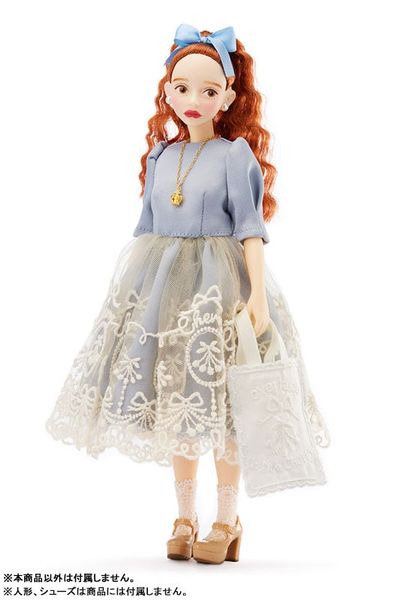 DOLL ACCESSORY Cherry x overlace Dress set Cherry in Blue Veil Blue 1/6 | HobbyJAPAN Goods