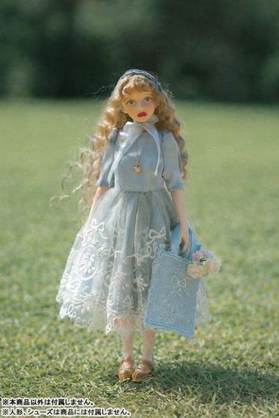 DOLL ACCESSORY Cherry x overlace Dress set Cherry in Blue Veil Blue 1/6 | HobbyJAPAN Goods