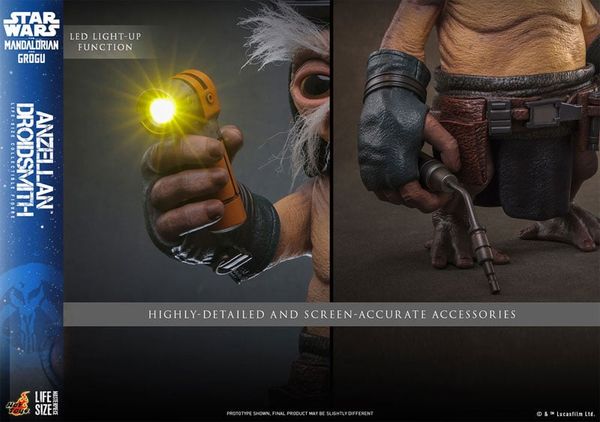Life-size Masterpiece Anzellan Droidsmith 1/1 Scale Figure - Star Wars The Mandalorian | Hot Toys Figure