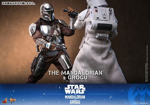 Movie Masterpiece Mandalorian & Grogu 1/6 Scale Figure Star Wars The Mandalorian | Hot Toys Figure