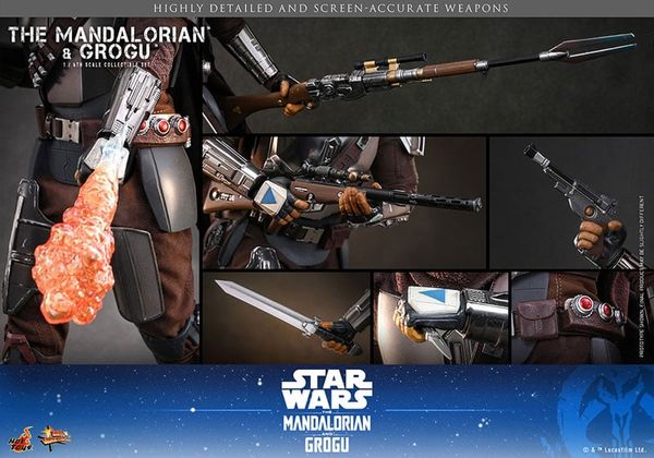 Movie Masterpiece Mandalorian & Grogu 1/6 Scale Figure Star Wars The Mandalorian | Hot Toys Figure