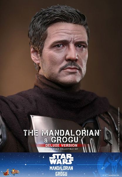Movie Masterpiece Mandalorian & Grogu Deluxe Edition 1/6 Scale - Star Wars The Mandalorian | Hot Toys Figure